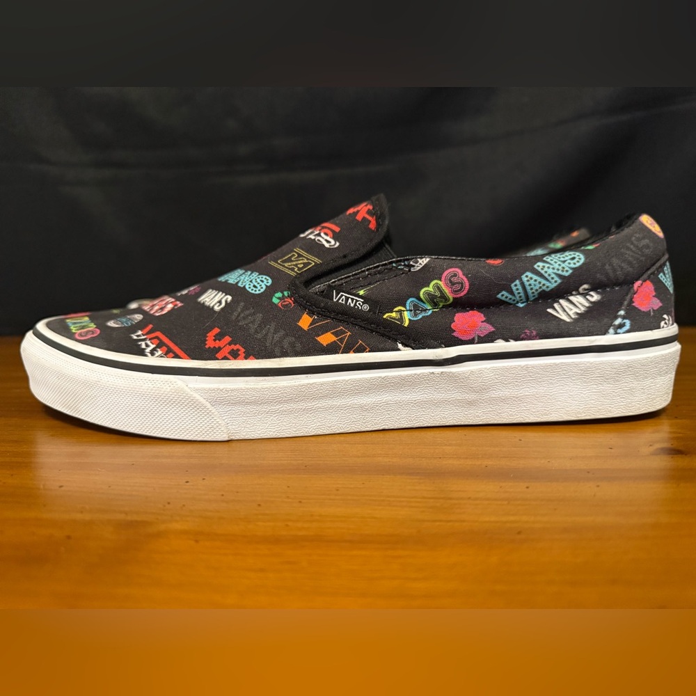 Vans Classic Slip-On Disruptive Men's Size 9.5 Women's Size 11 Sneakers Black - Picture 5 of 13